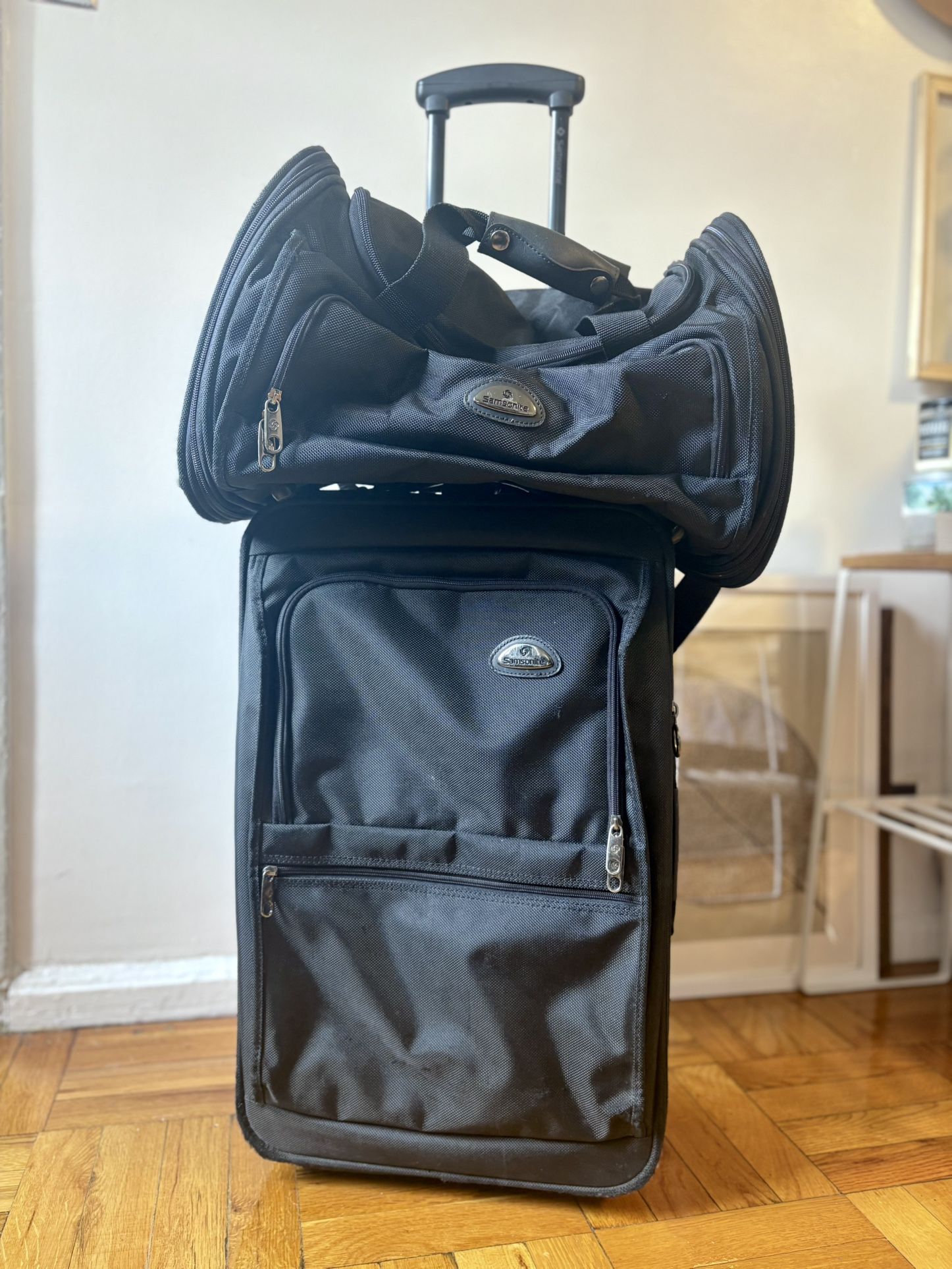 Samsonite Carry-on Suitcase + Duffel Bag