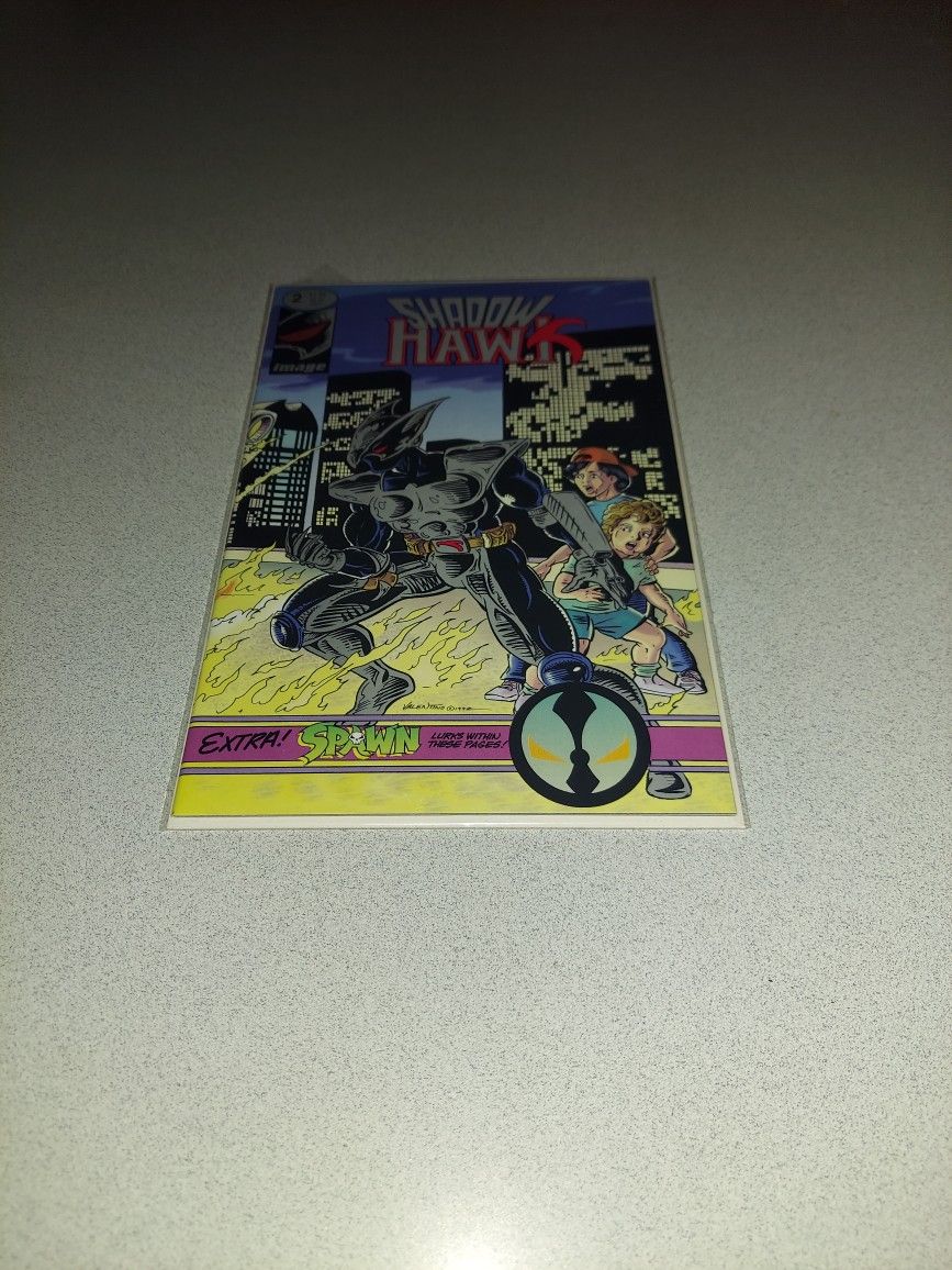 1992 SHADOW HAWK #2 COMIC BAGGED AND BOARDED 