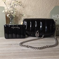 Michael Kors Crossbody And Matching Wallet- authentic.