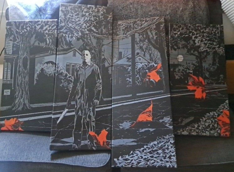 4 Piece Jason Horror Movie Canvas Set