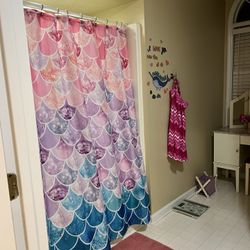 Mermaid Shower Curtain And Posters 