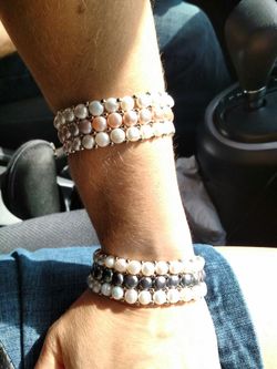 Genuine pearl bracelet stretchable Brand New