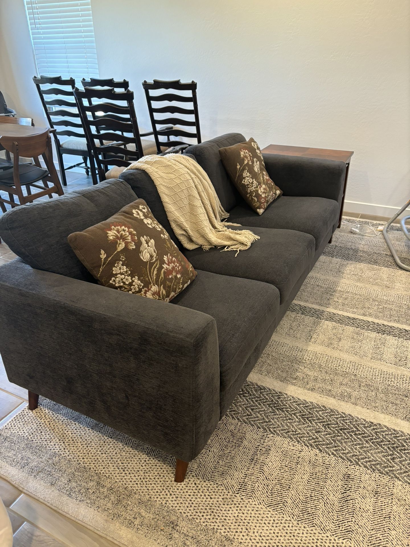 Dark Blue/Grey Couch