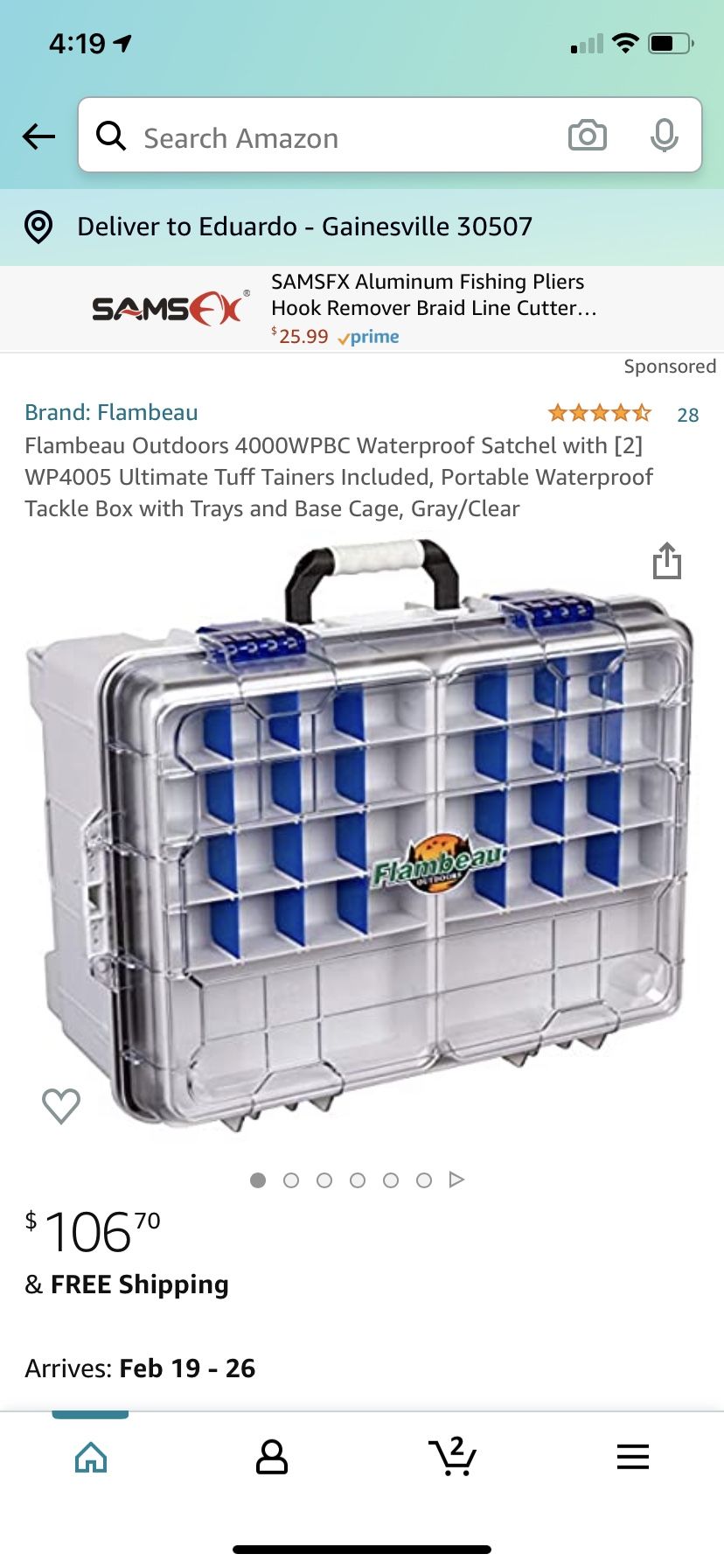 Flambeau Fishing Tackle Box (brand New)