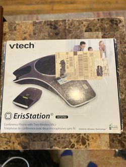 VTech VCS702 - ErisStation Conference Phone w/ 2 Wireless Mics