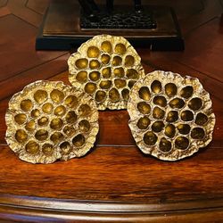 New Gold Seed Pod Decor