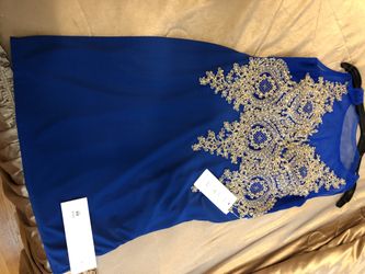 Size L party dress (blue)
