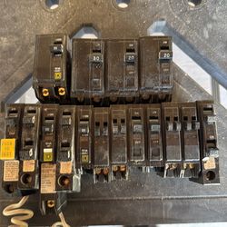 Square D plug on lot of breakers