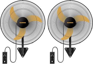 20 Inch Wall Mount Fan Oscillating, Extended 3.3ft Wired Remote and 6.6ft Power Cord, 3-Speed Industrial Wall Mounted Fan for Commercial, Greenhouse, 