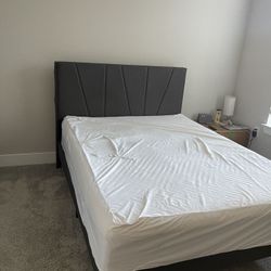 Queen- Bed Frame With Mattress 