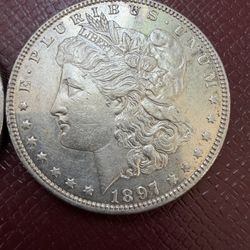 1897 Beautiful Morgan Silver Dollar $1 