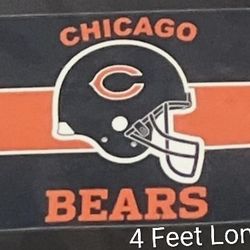 NFL Chicago Bears Team Flag 3 Feet Tall 4 Feet Long Single Sided with 2 Grommets