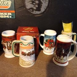 Lots Of Collectible Beer Mugs 