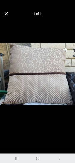 Very large x 2 Decorative Throw Pillow Two-Tone Pattern
