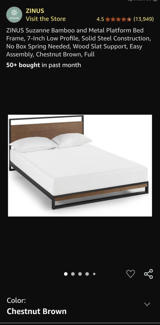 Zinus Suzanne Full-Size Bed Frame