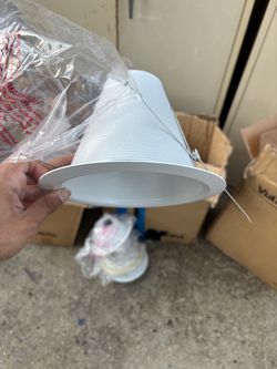 White recessed air tight trims