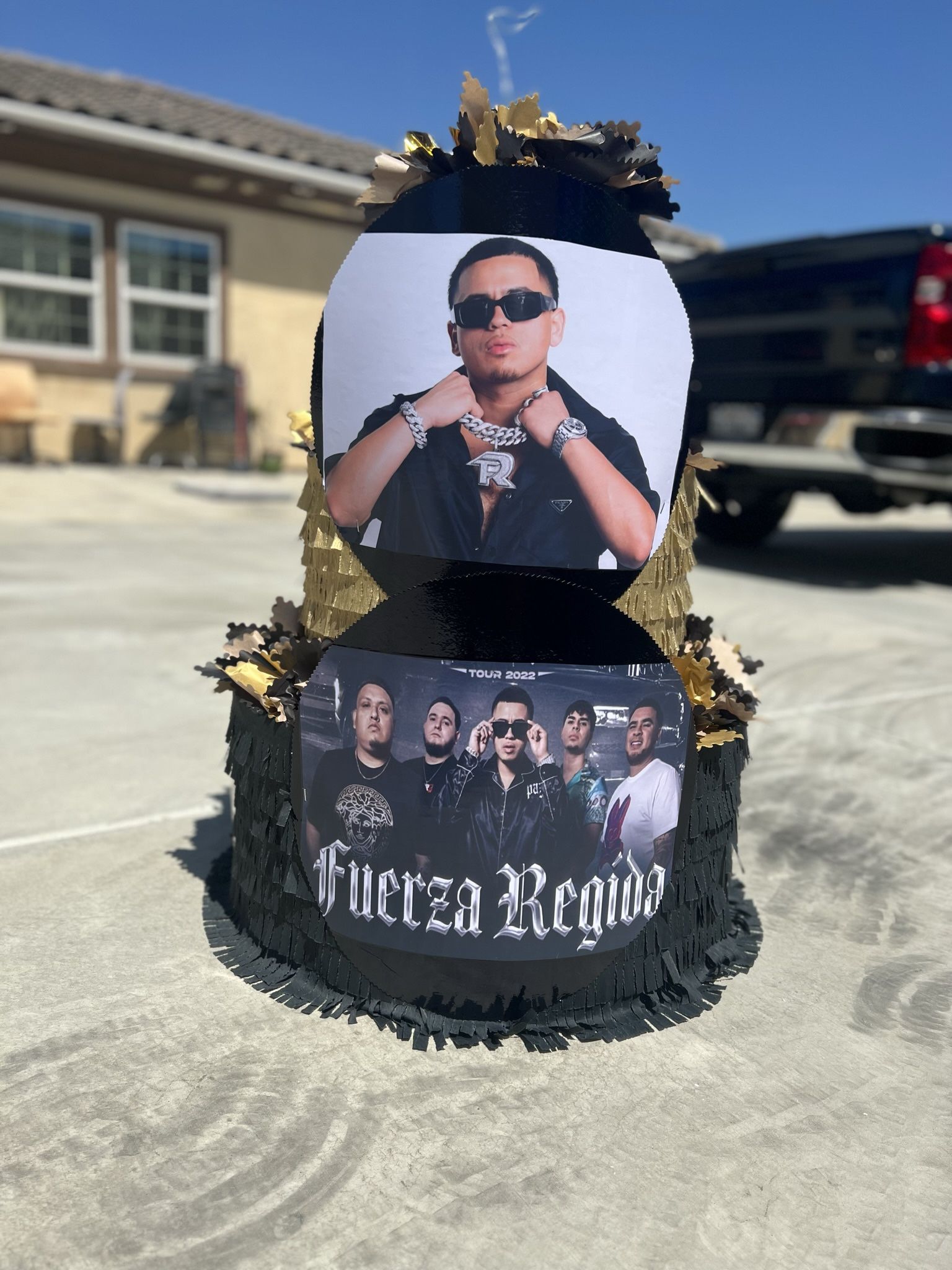 Fuerza Regida Pinata With Balls
