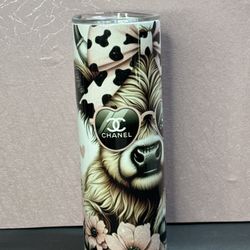 20 0z Skinny Beautiful Tumbler  Stainless steel