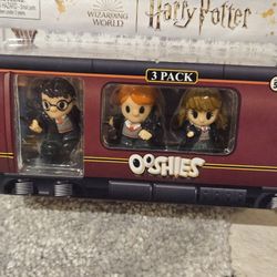 Harry Potter Ooshies Ron Hermione Harry On Hogwarts Express 3 Pack Figure Box Set 