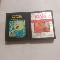 2 atari video game  Pacman and Ms. Pacman Use no box