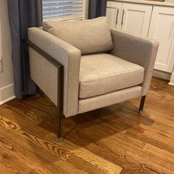 Grey Upholstered Accent chair