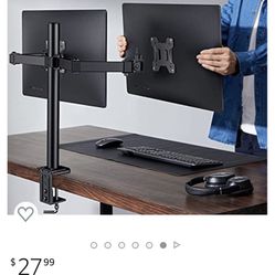 Dual Monitor Mount  For 13 -27 Inch Monitors
