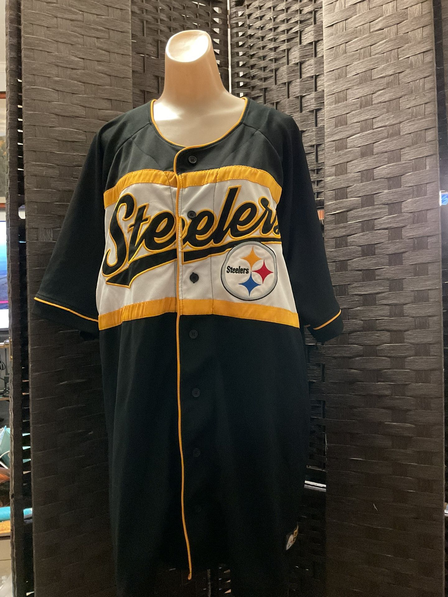 NFL Adults Game Day #33 Button Down Baseball Jersey Shirt - Unisex S-XXL
