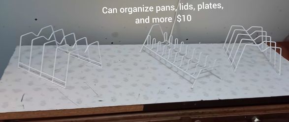 Organisations can organize plates,lids,pans