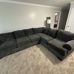 Grey 2pc Sectional Couch