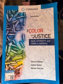 Brand New ~ NEVER Used ~ The Color of Justice ~ Sixth Edition ~ Cengage
