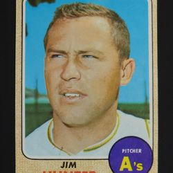 Topps 1968 HOF Jim Hunter Baseball Card  Oakland  A'S