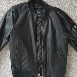 Abercrombie, Leather Coat