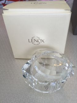 Lenox Crystal Oval Covered Box
