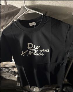 Dior 'For My Real Friends' Black T-Shirt