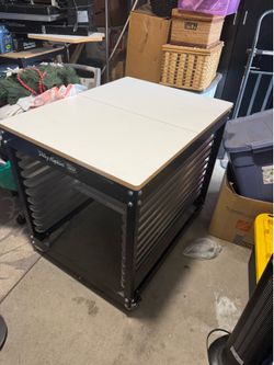 Riley Hopkins Silk Screen Printing Cart ~ Barley Used