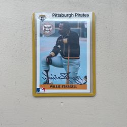 Autographed Willie Stargell Baseball Card Pittsburgh Pirates