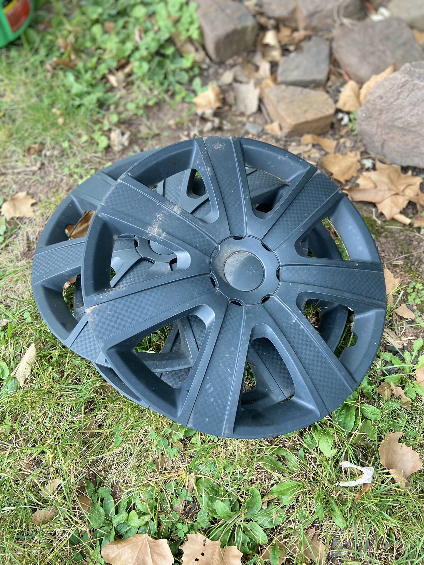 Three 15” Black Wheel Covers
