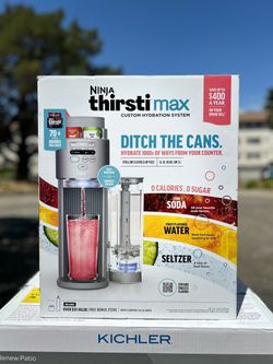 Ninja Thirsti Max Custom Soda Machine, ninja soda machine, ninja sparkling machine, soda maker, sparkling maker, ninja appliances