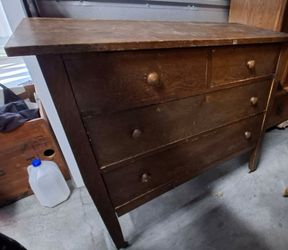 Antique Solid Oak Dresser / Chest of Drawers (Project Piece)
