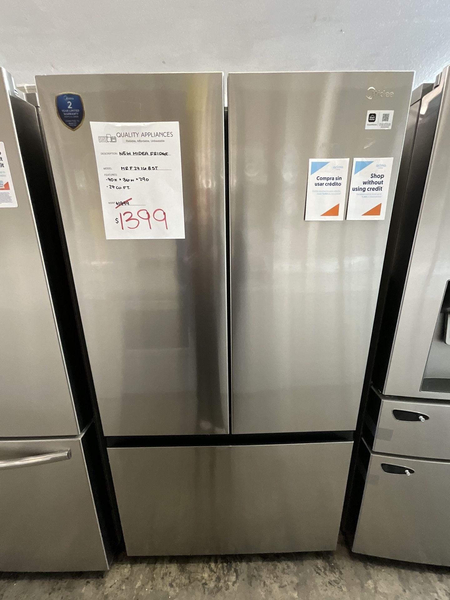 NEW MIDEA FRIDGE