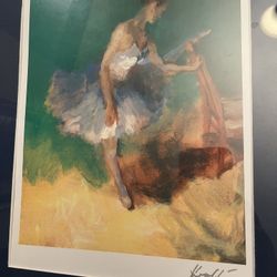 Ballerina - Framed W/ mat ‘Artist - Hua Chen’