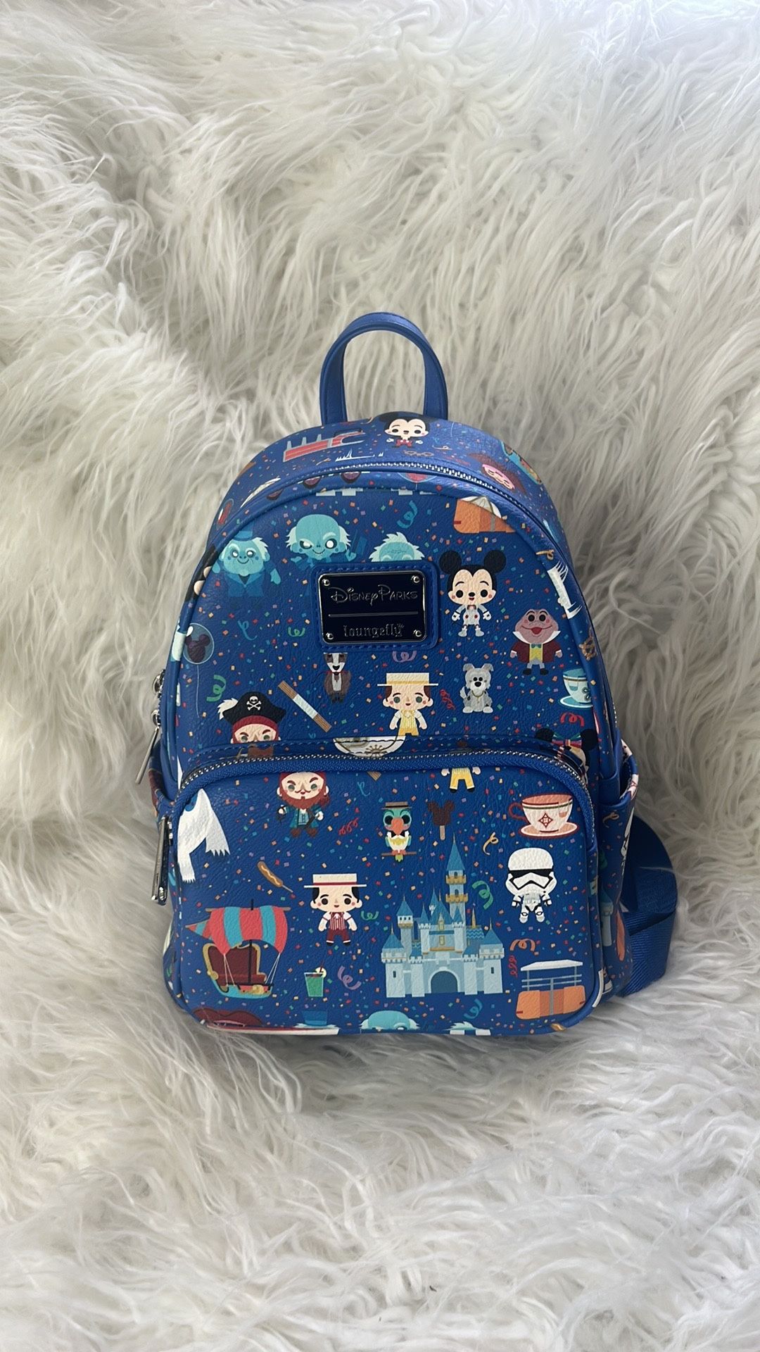 Like New Disney Parks Chibi Icons Loungefly Backpack
