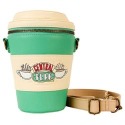 Loungefly Warner Brothers Friends Central Perk To-Go Coffee Cup Figural Scented Crossbody Bag