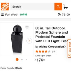 LED Sphere Water Fountain 