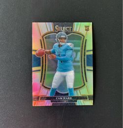 2025 Panini Select #126 Cam Ward Silver Prizm Tennessee Titans