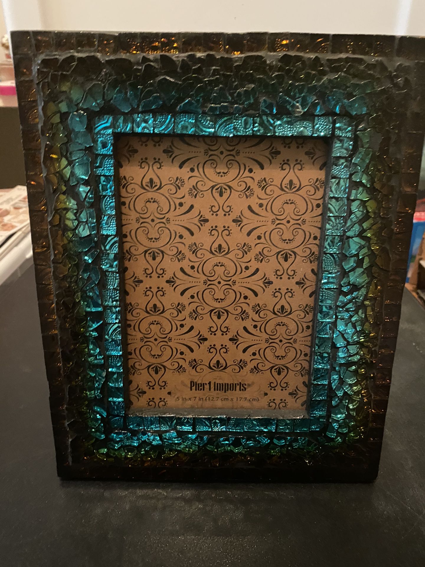 Turquoise and Brown Frame