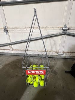 GAMMA Hi-Rise 75 Tennis Ball Hopper + Tennis Balls Included