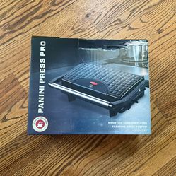 Chef’s Counter Panini Press Pro Nonstick Cooking Plates Floating Hinge System