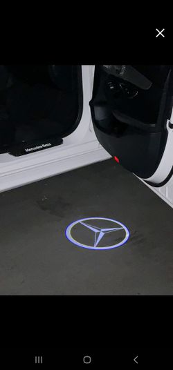 Mercedes Led Logo Door Lights (Installed)