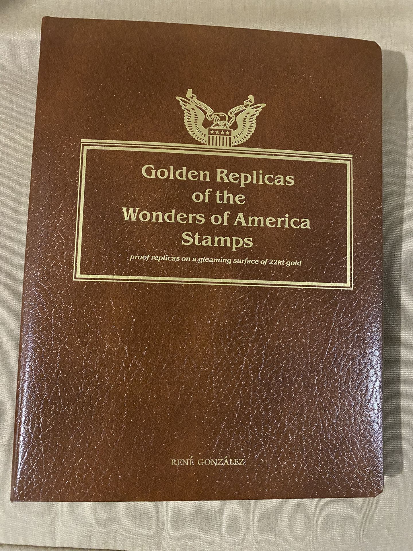Golden Replicas Of Wonders Of America Stamps Collection